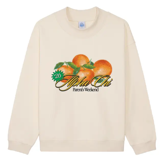 Alpha Chi Omega Citrus Art Parent's Weekend Crewneck 2