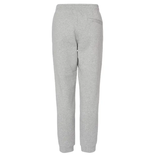 Customizable Adidas Fleece Joggers a436 Grey Heather Back