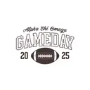 Alpha Chi Omega Football Graphic Game Day Tank
