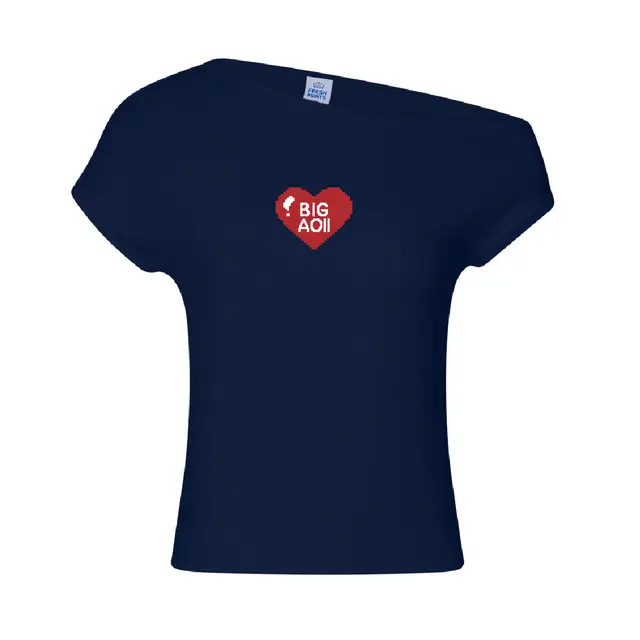 Alpha Omicron Pi Pixel Heart Big Little Reveal Shirt 2