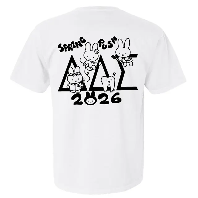 Delta Delta Sigma Bunny Graphic Spring Rush Shirt 2