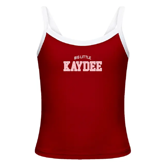 Kappa Delta Bold Block Text Big Little Reveal Tank 2