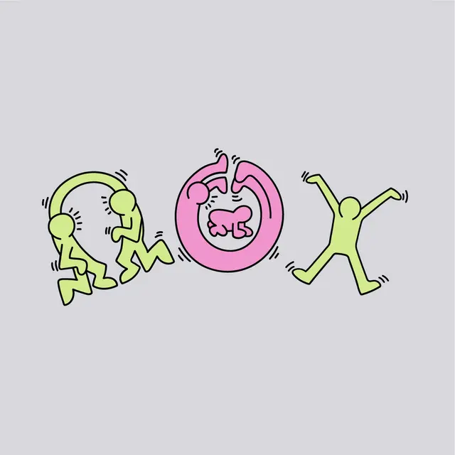 Social Club Playful Dancing Figures PR Crewneck