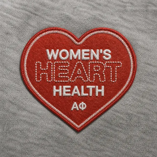 Alpha Phi Heart Graphic Philanthropy Hoodie