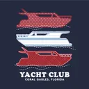Yacht Club Nautical Boats PR Sweater