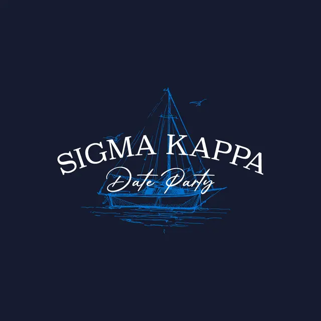 Sigma Kappa Nautical Sailboat Date Party Shirt