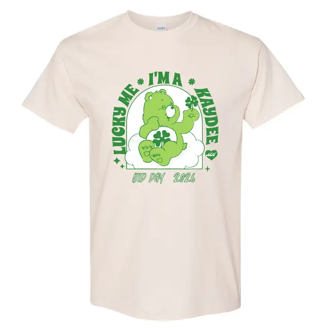 Kappa Delta Lucky Bear with Clover Bid Shirt 2