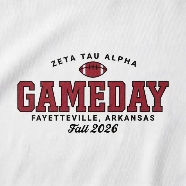 Zeta Tau Alpha Football Graphic Game Day Crewneck