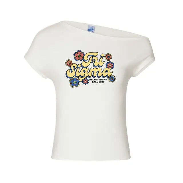 Sigma Sigma Sigma Retro Floral Rush Shirt 2