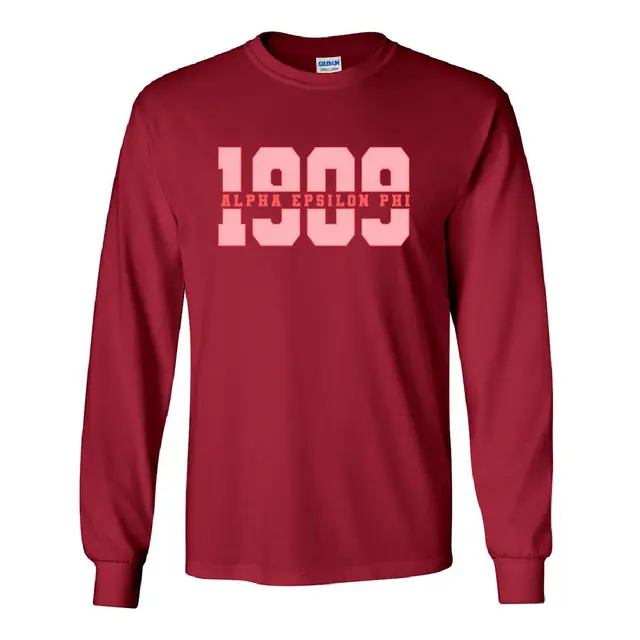 Alpha Epsilon Phi Block Lettering 1909 PR Shirt 2