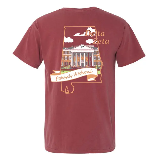 Delta Zeta Home Illustration Parents Weekend Shirt 2