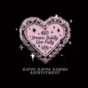 Kappa Kappa Gamma Lace Heart and Sparkles Recruitment Tank