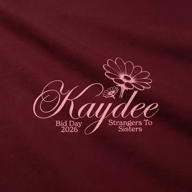 Kappa Delta Floral Illustration Bid Day Tank