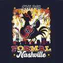 Chi Psi Guitar Playing Rooster Formal Shirt