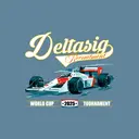 Delta Sigma Pi Formula Car Graphic Recruitment Shirt