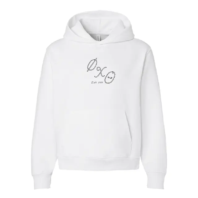 Phi Mu Dotted Script PR Hoodie 2