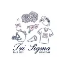 Sigma Sigma Sigma Pom Poms and Jerseys Game Day Shirt