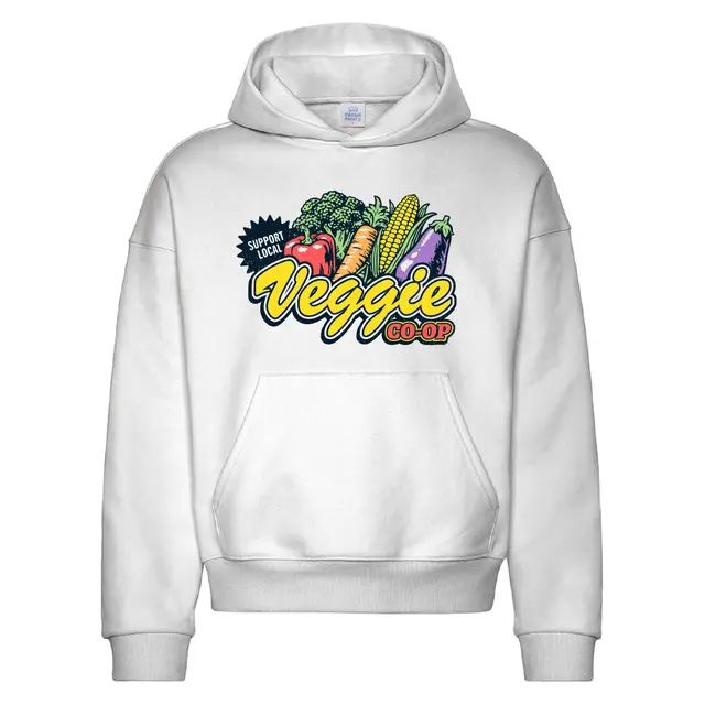 Veggie Co-op Fresh Veggie Illustration PR Hoodie 2