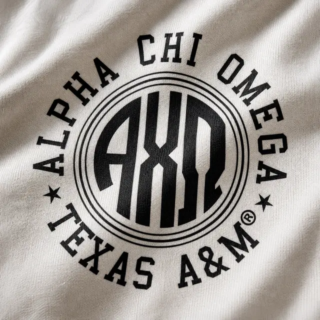 Alpha Chi Omega Circular Monogram PR Shorts