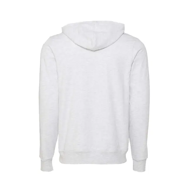 Bella + Canvas Unisex Poly-Cotton Fleece Full-Zip Hoodie Ash Back