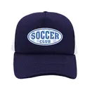 Soccer Club Bold Lettering with Hex Pattern PR Hat 2