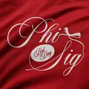 Phi Sigma Sigma Decorative Script Bid Day Tank