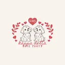 Kappa Delta Cute Puppy Heart Date Party Shirt