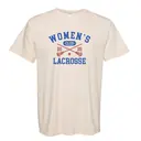 Women's Lacrosse Bold Text and Sticks PR Shirt 2