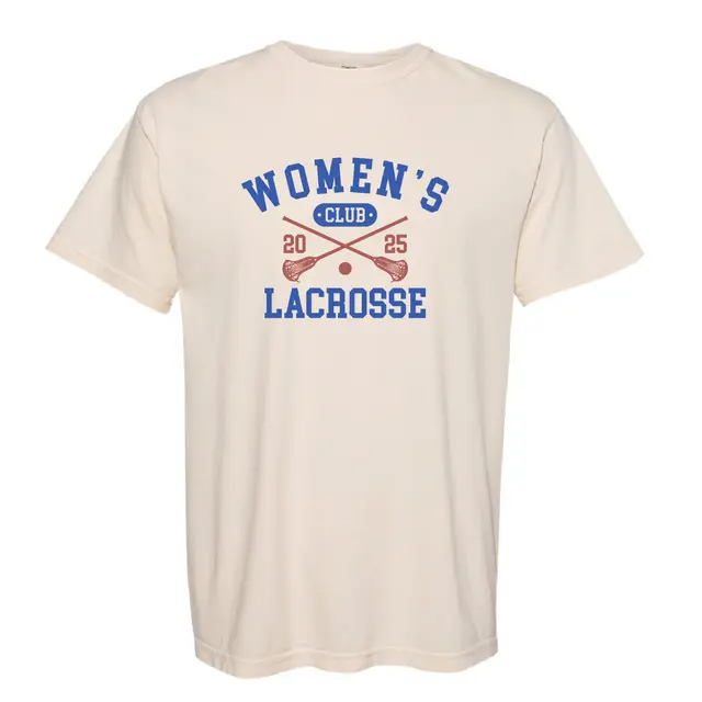 Women's Lacrosse Bold Text and Sticks PR Shirt 2