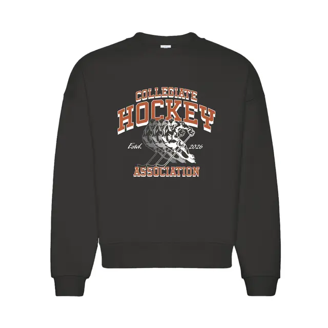 Collegiate Hockey Association Action Packed Graphic PR Crewneck 2