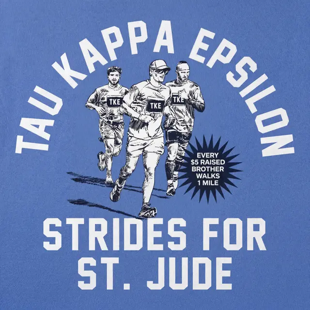 Tau Kappa Epsilon Running Illustration Philanthropy Crewneck
