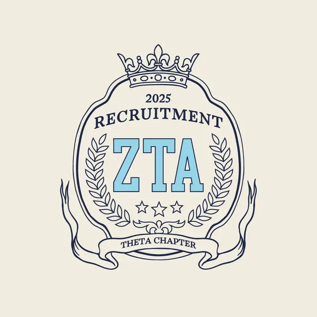 Zeta Tau Alpha Crest with Crown Rush Crewneck
