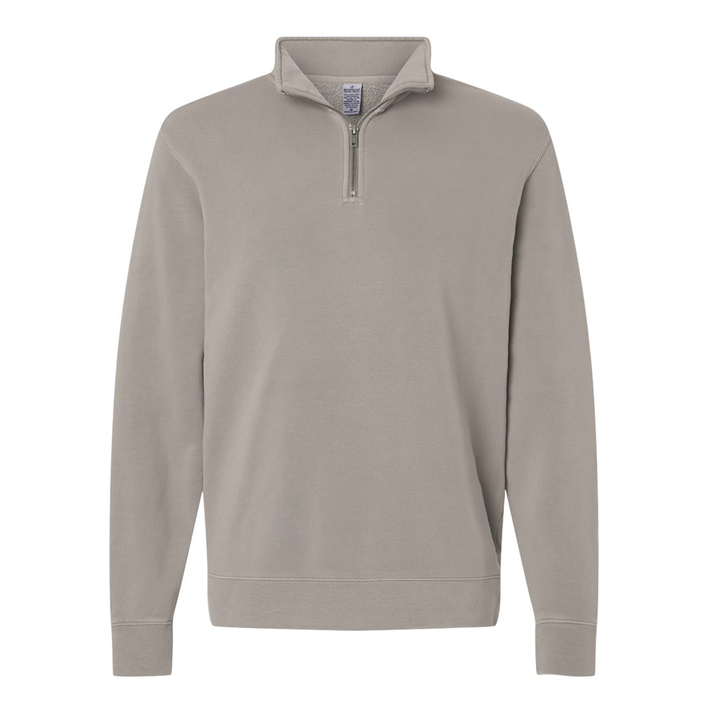 Independent Trading Co. Unisex Pigment-Dyed Quarter-Zip Pullover