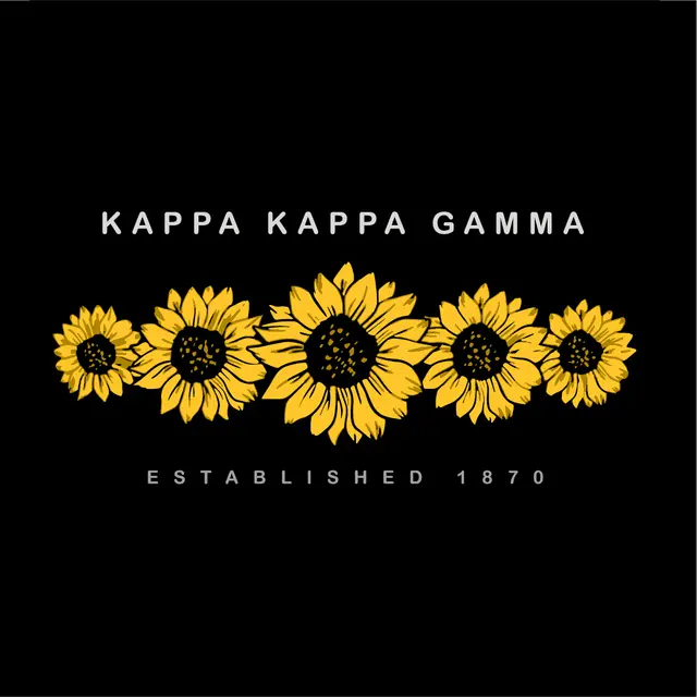 Kappa Kappa Gamma Sunflower Stripe PR Crewneck