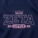 Zeta Tau Alpha Crown Graphic Big Little Reveal Tank