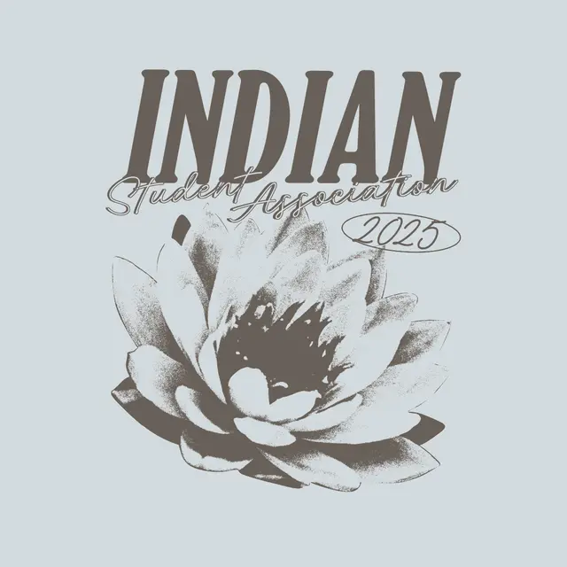 Indian Student Association Lotus Text PR Shirt