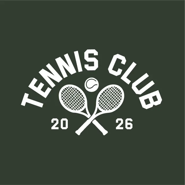 Tennis Club Crossed Rackets Graphic PR Hoodie