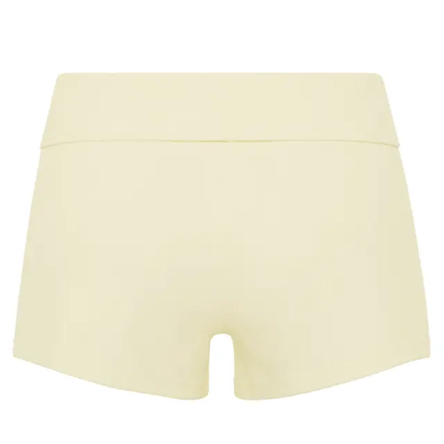 FP100 Lindsey Fold-over Lounge Shorts Cream Back