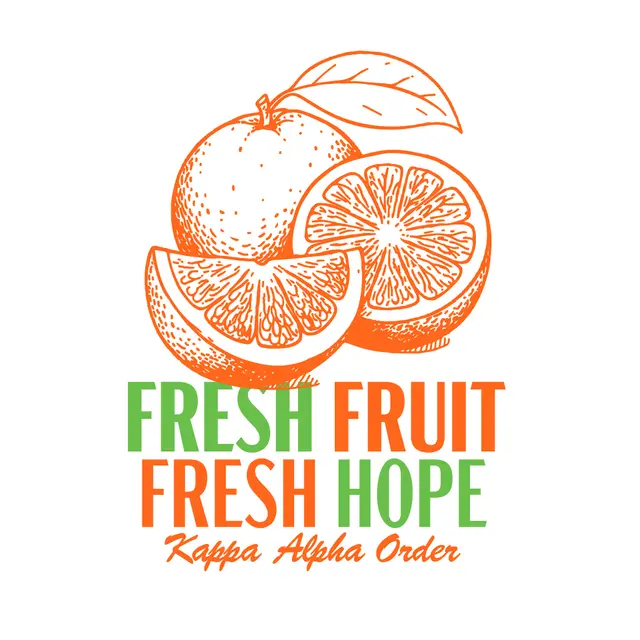 Kappa Alpha Order Fresh Fruit Fresh Hope Orange Slices Philanthropy Shirt