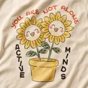 Active Minds Floral Illustration PR Crewneck