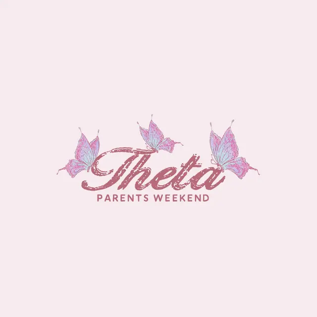 Kappa Alpha Theta Butterfly Script Parents Weekend Tank