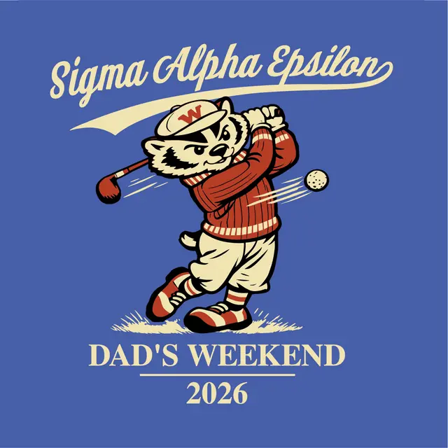 Sigma Alpha Epsilon Golfing Mascot Parent's Weekend Shirt