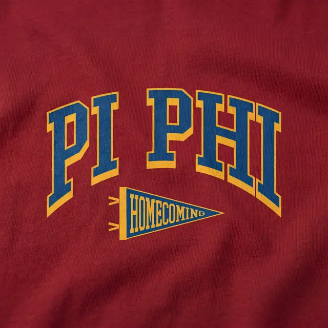 Pi Beta Phi Bold Block Lettering Homecoming Crewneck