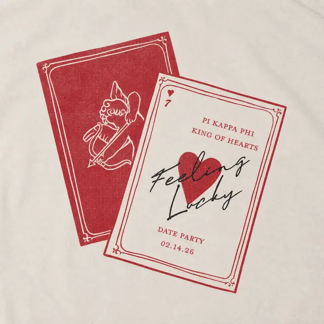 Pi Kappa Phi Playing Card Illustration Date Party Hoodie