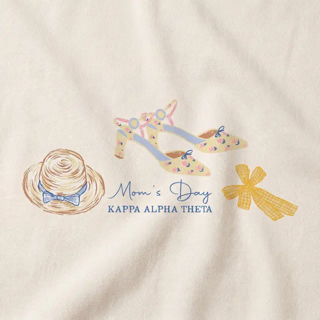 Kappa Alpha Theta Floral Illustration Moms Day Sweater