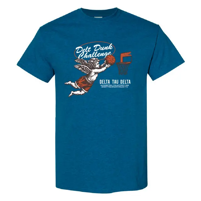 Delta Tau Delta Angel Dunk Graphic Philanthropy Shirt 2