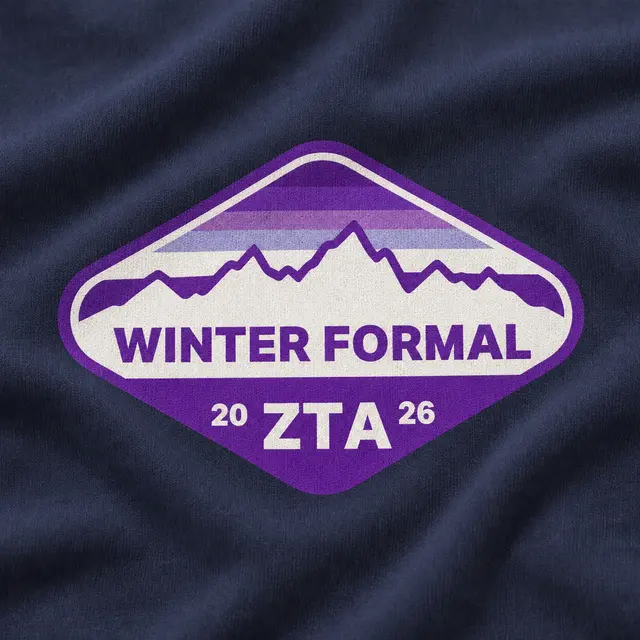 Zeta Tau Alpha Mountain Range Winter Formal Sweater