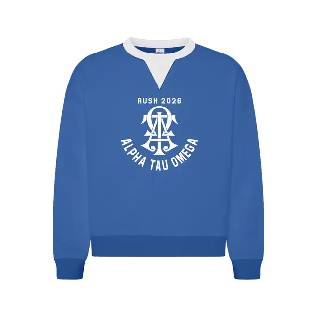 Alpha Tau Omega Monogrammed Design Rush Crewneck 2