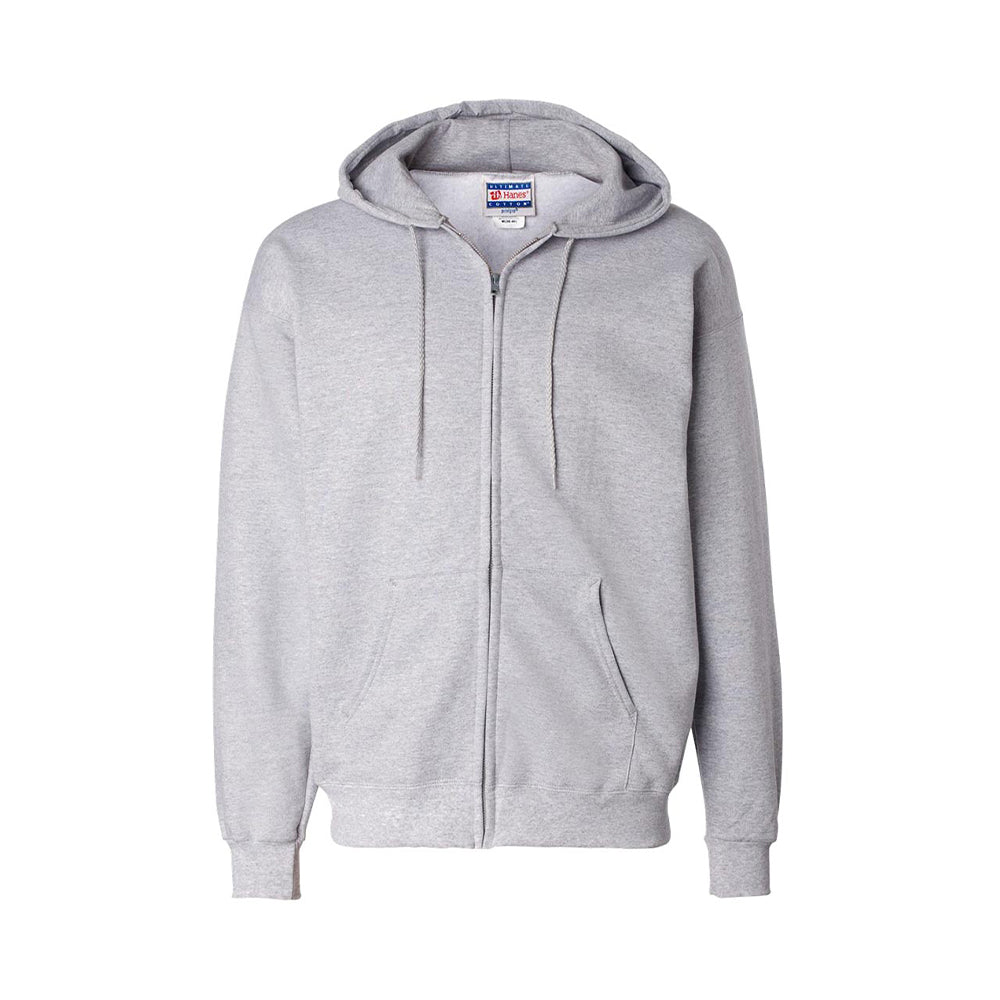 Hanes Adult 9.7 Oz. Ultimate Cotton 90/10 Full-Zip Hood | Fresh Prints