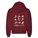 Skiing Silhouettes with Classic Script PR Hoodie 2